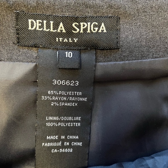 Della Spiga gray Pencil Skirt size 10 - Picture 3 of 5